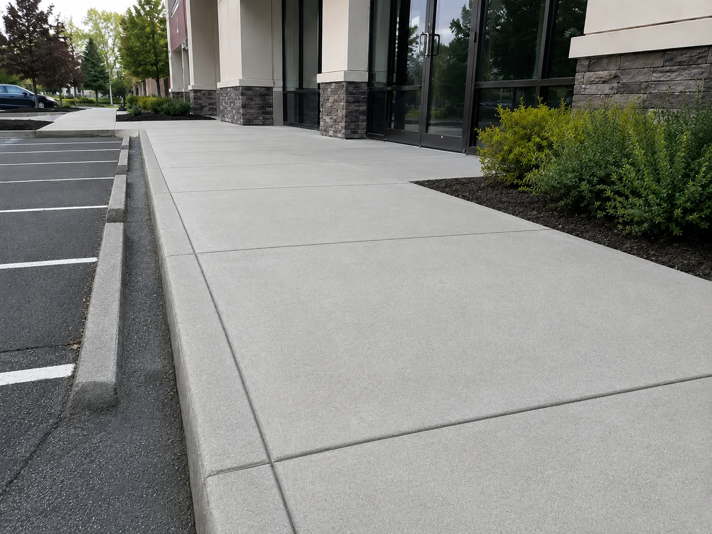 Finished commercial concrete