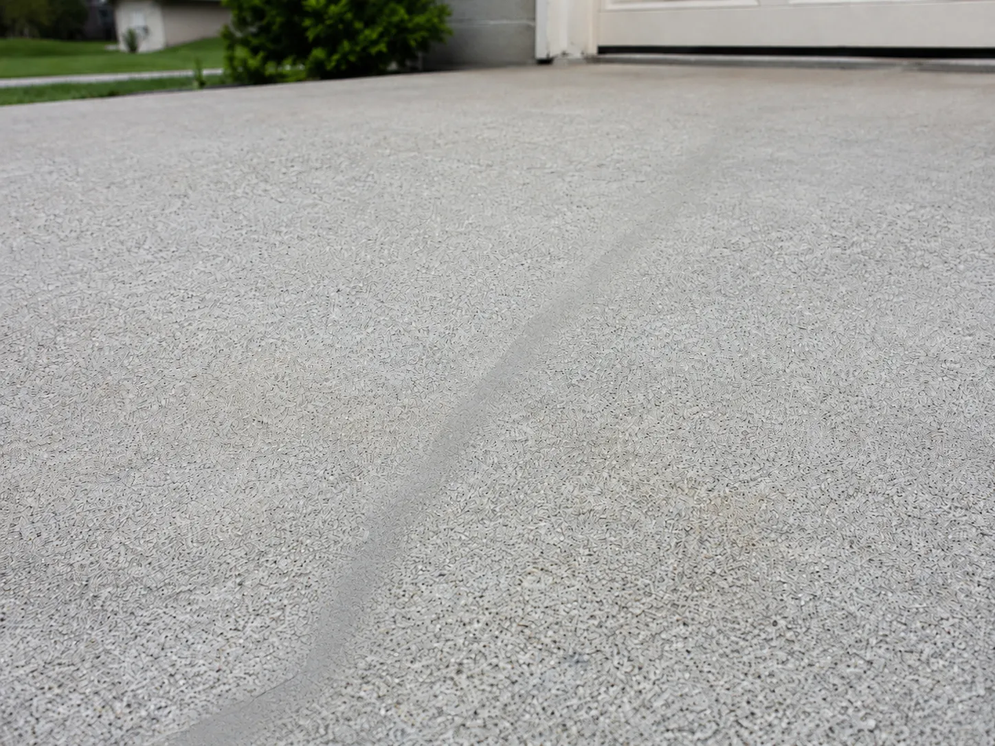 Concrete surface after localized repair